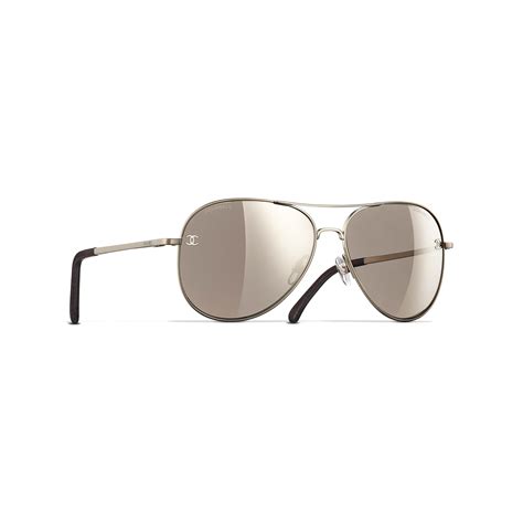 chanel titanium glasses gold|Sunglasses .